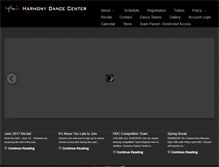 Tablet Screenshot of harmonydancecenter.com